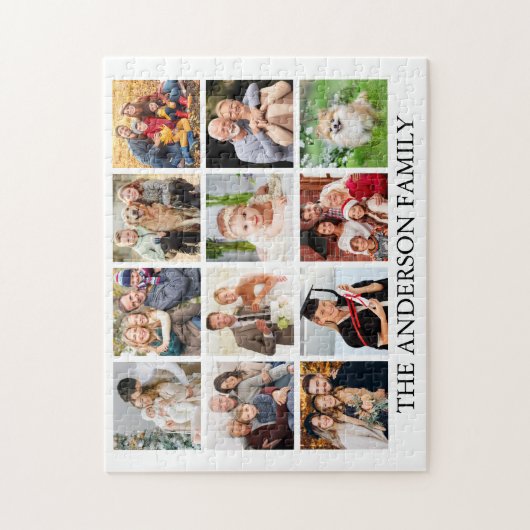 Familieforcollage Legpuzzel (Verticaal)