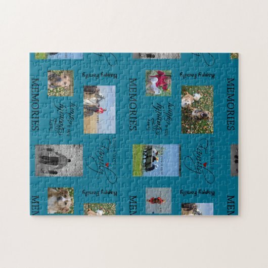 Familieforcollage Legpuzzel (Horizontaal)