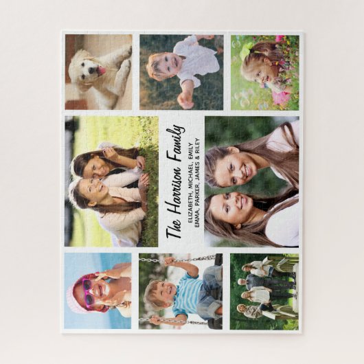 Familieforcollage Legpuzzel (Verticaal)