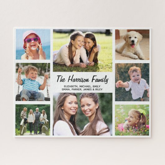 Familieforcollage Legpuzzel (Horizontaal)