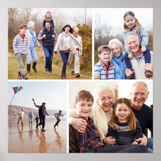 Familieforcollage Poster (Voorkant)