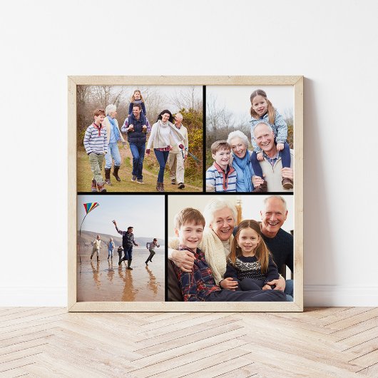Familieforcollage Poster