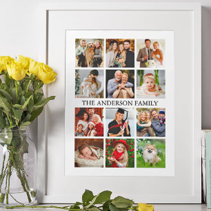 Familieforcollage Poster