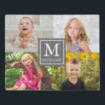 Familieforcollage Puzzel<br><div class="desc">Familiefoto collage gepersonaliseerde monogram geschenken. De foto's van de sjabloon via Pixabay vergunning gegeven onder CC0 en moeten met uw eigen foto's worden vervangen</div>