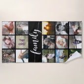 Familieforcollage Strandlaken (Voorkant)