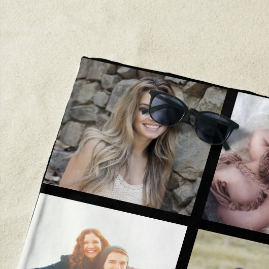 Familieforcollage Strandlaken (In situ)