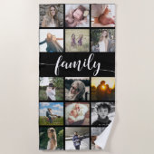 Familieforcollage Strandlaken (Voorkant)