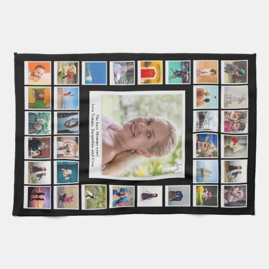 Familieforcollage Theedoek (Horizontaal)