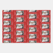 Familieforum kerstfeestdag rood inpakpapier vel (Voorkant)