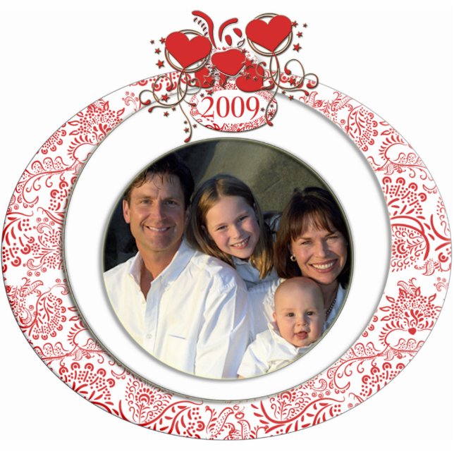Familiefoto 2009 Ornament Fotobeeldje Ornament (Voorkant)