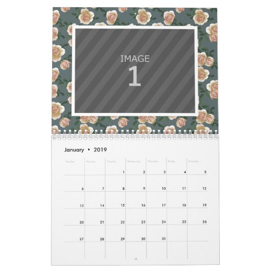 Familiefoto 2024 Kalender Bloemenachtergronden (Jan 2019)