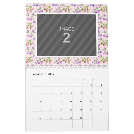 Familiefoto 2024 Kalender Bloemenachtergronden (Feb 2019)