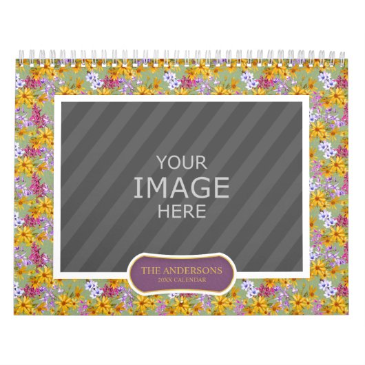 Familiefoto 2024 Kalender Bloemenachtergronden (Hoes)