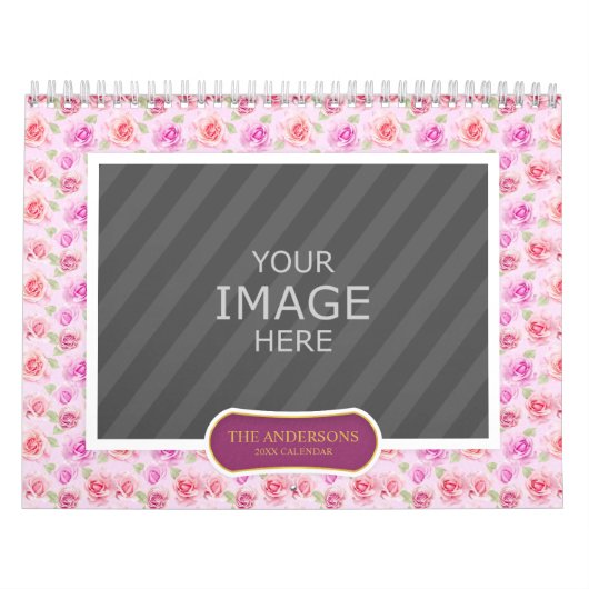 Familiefoto 2024 Kalender Bloemenachtergronden (Hoes)