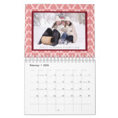 Familiefoto 2025 | Patronen Eenvoudige aangepaste  Kalender (Feb 2026)