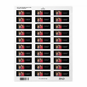 Familiefoto Aangepaste Adresetiketten Etiket (Full Sheet)