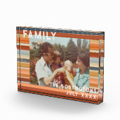 Familiefoto aangepaste boho retro zonsondergang ge fotoblokken (Rechts)