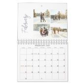 Familiefoto Aangepaste Fotosjabloon Collage Script Kalender (Feb 2027)