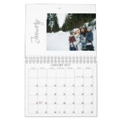 Familiefoto Aangepaste Fotosjabloon Collage Script Kalender (Jan 2027)