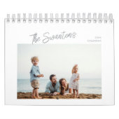 Familiefoto Aangepaste Fotosjabloon Collage Script Kalender (Hoes)