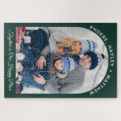 Familiefoto Aangepaste moderne Feestdagen Legpuzzel (Horizontaal)