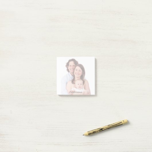 Familiefoto Aangepaste naam Post-it notities Post-it® Notes (Op bureau)