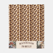 Familiefoto Abstract geometrisch patroon Fleece Deken (Voorkant)