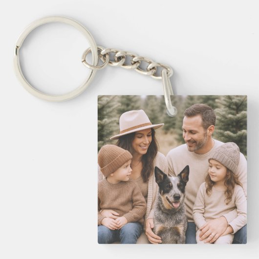 Familiefoto Acryl Sleutelhanger (Voorkant)