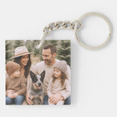 Familiefoto Acryl Sleutelhanger (Achterkant)