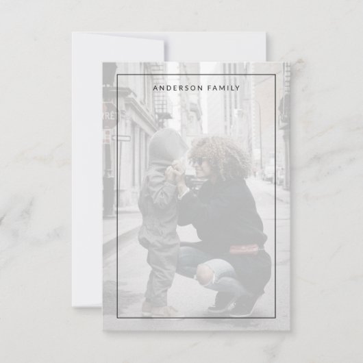 Familiefoto Bedankkaart (Voorkant)