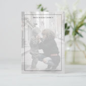 Familiefoto Bedankkaart (Staand voorkant)