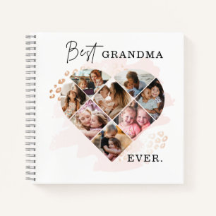 Familiefoto Beste oma ooit Hartvorm 8 foto's Notitieboek