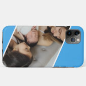 Familiefoto blauw Case-Mate iPhone case (Achterkant (horizontaal))