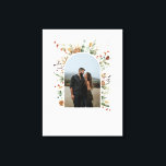 Familiefoto-boog waterverf botanische elegante afd canvas afdruk<br><div class="desc">Familiefoto-boog waterverf botanische elegante canvas. Ideaal cadeau voor trouwdag,  jubileum,  verjaardag of Kerstmis</div>