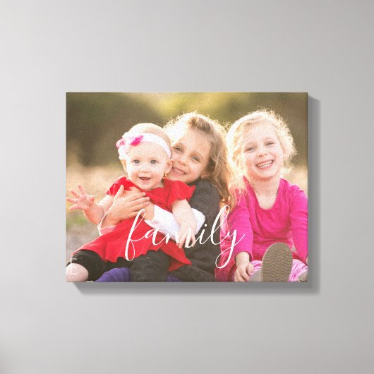 Familiefoto Canvas Afdruk (Voorkant)