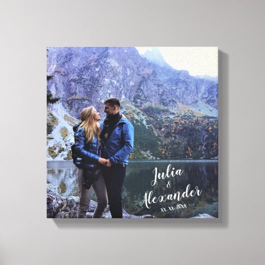 Familiefoto canvas Met Namen (Voorkant)