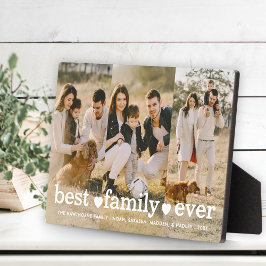 Familiefoto Collage 3 foto Beste familie ooit Scha Fotoplaat