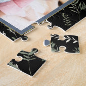 Familiefoto Collage Black Botanicals Legpuzzel (Zijkant)