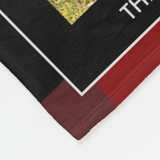 Familiefoto collage buffalo plaid persoonlijk fleece deken (Hoek)