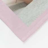 Familiefoto Collage Cherish Elk moment roze Fleece Deken (Hoek)