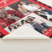 Familiefoto Collage Feestdagen om samen te zijn Sherpa Deken (3/4)