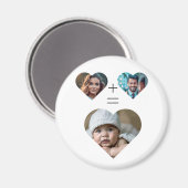  familiefoto collage Her Him = Baby Magneet (Voorkant / Achterkant)
