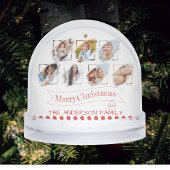 Familiefoto Collage Keepsake Vrolijk kerstfeest Sneeuwbol