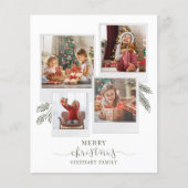 Familiefoto Collage Kerst Feestdagen Groeten (Voorkant)