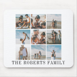 Familiefoto Collage Peel en Stick Foto Muismat