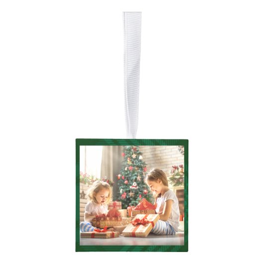 Familiefoto Collage Plaid Merry Bright Christmas Decoratie (Rechts)