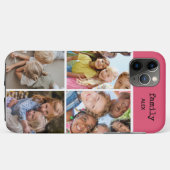Familiefoto Collage Roze 4 Afbeelding I Telefoonho Case-Mate iPhone Case (Achterkant (horizontaal))