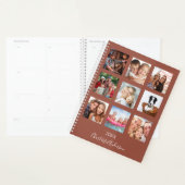 Familiefoto collage terracotta naamscript 2023 planner (Display)