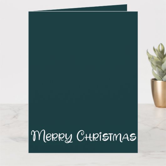 Familiefoto Collage Vrolijk Kerstfeest Kaart (Kleine Plant)