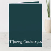 Familiefoto Collage Vrolijk Kerstfeest Kaart (Voorkant)